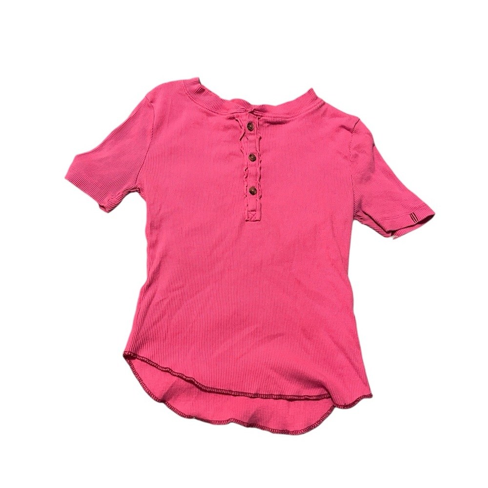 Pink Button-Up Shirt